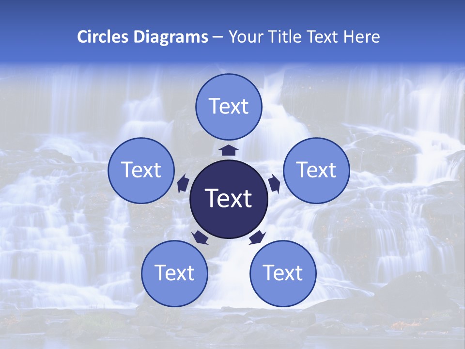 A Large Waterfall With Lots Of Water Coming Out Of It PowerPoint Template