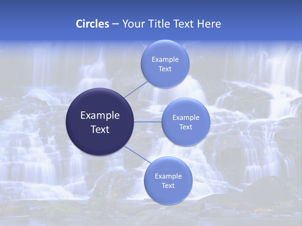 A Large Waterfall With Lots Of Water Coming Out Of It PowerPoint Template