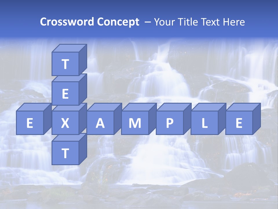 A Large Waterfall With Lots Of Water Coming Out Of It PowerPoint Template