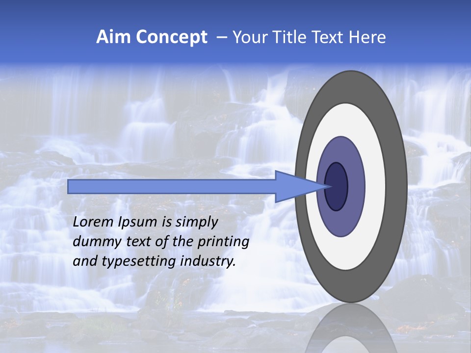 A Large Waterfall With Lots Of Water Coming Out Of It PowerPoint Template