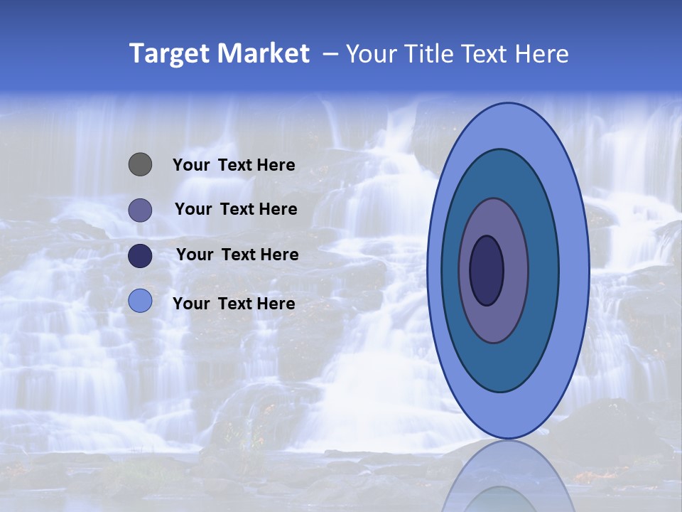 A Large Waterfall With Lots Of Water Coming Out Of It PowerPoint Template