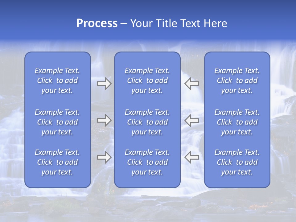 A Large Waterfall With Lots Of Water Coming Out Of It PowerPoint Template