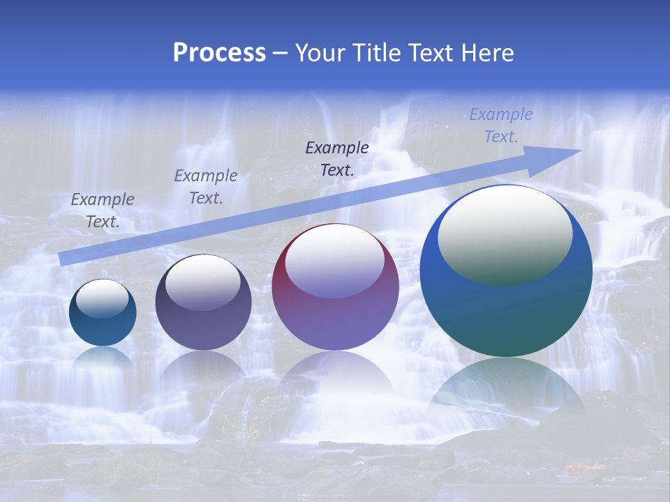 A Large Waterfall With Lots Of Water Coming Out Of It PowerPoint Template