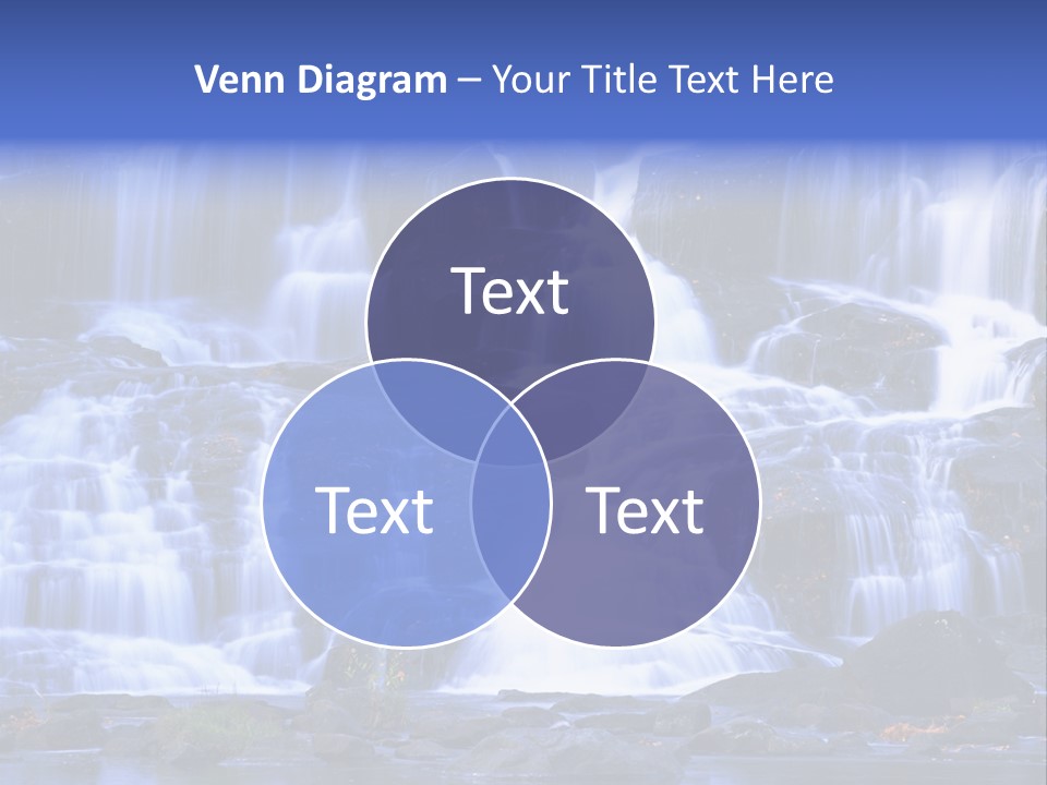 A Large Waterfall With Lots Of Water Coming Out Of It PowerPoint Template