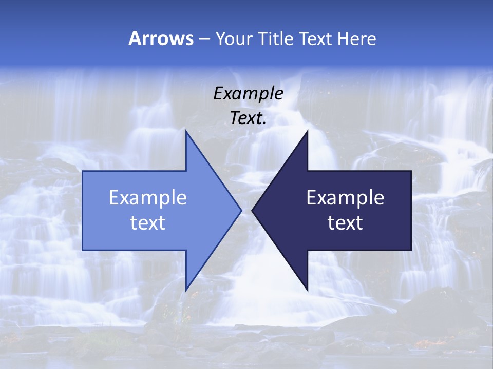 A Large Waterfall With Lots Of Water Coming Out Of It PowerPoint Template