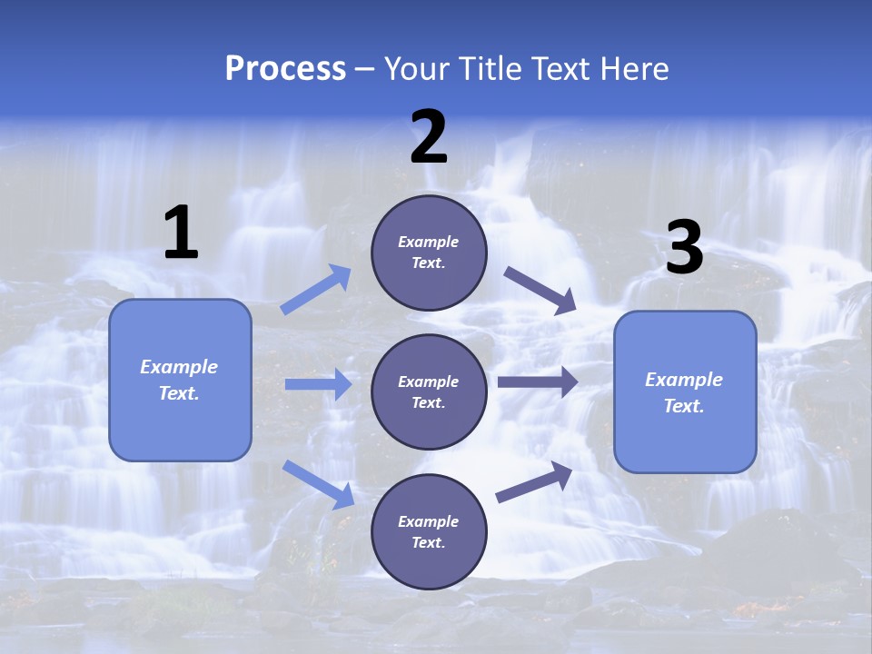 A Large Waterfall With Lots Of Water Coming Out Of It PowerPoint Template