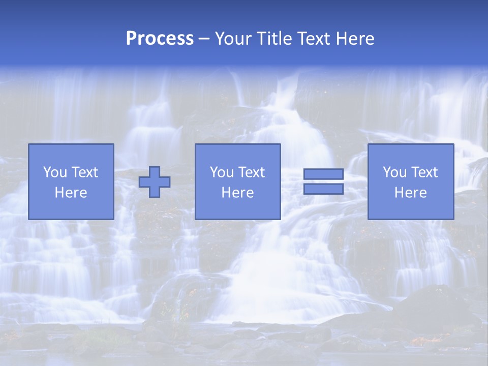 A Large Waterfall With Lots Of Water Coming Out Of It PowerPoint Template