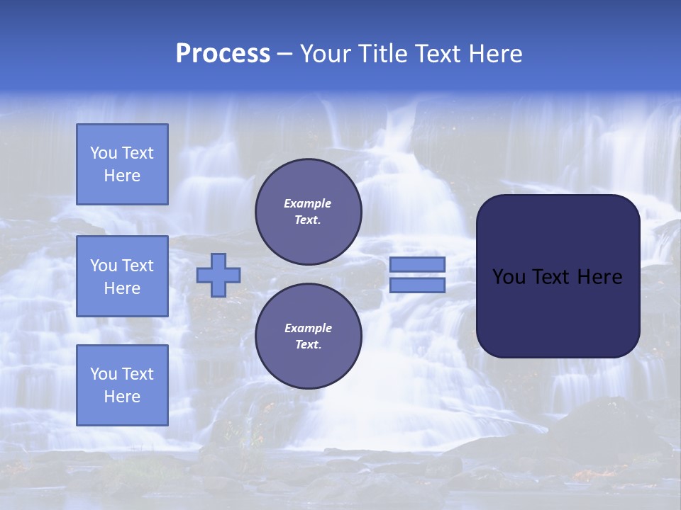 A Large Waterfall With Lots Of Water Coming Out Of It PowerPoint Template