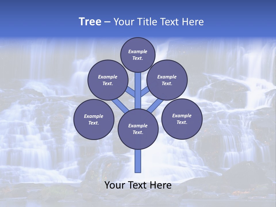 A Large Waterfall With Lots Of Water Coming Out Of It PowerPoint Template