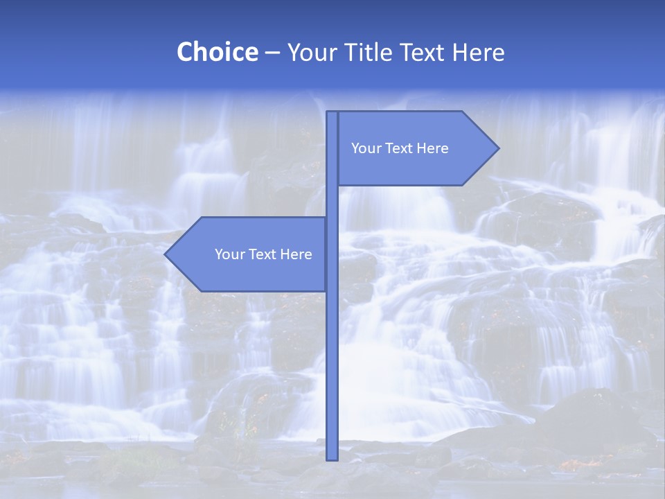 A Large Waterfall With Lots Of Water Coming Out Of It PowerPoint Template