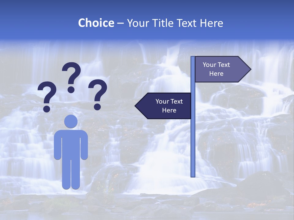 A Large Waterfall With Lots Of Water Coming Out Of It PowerPoint Template