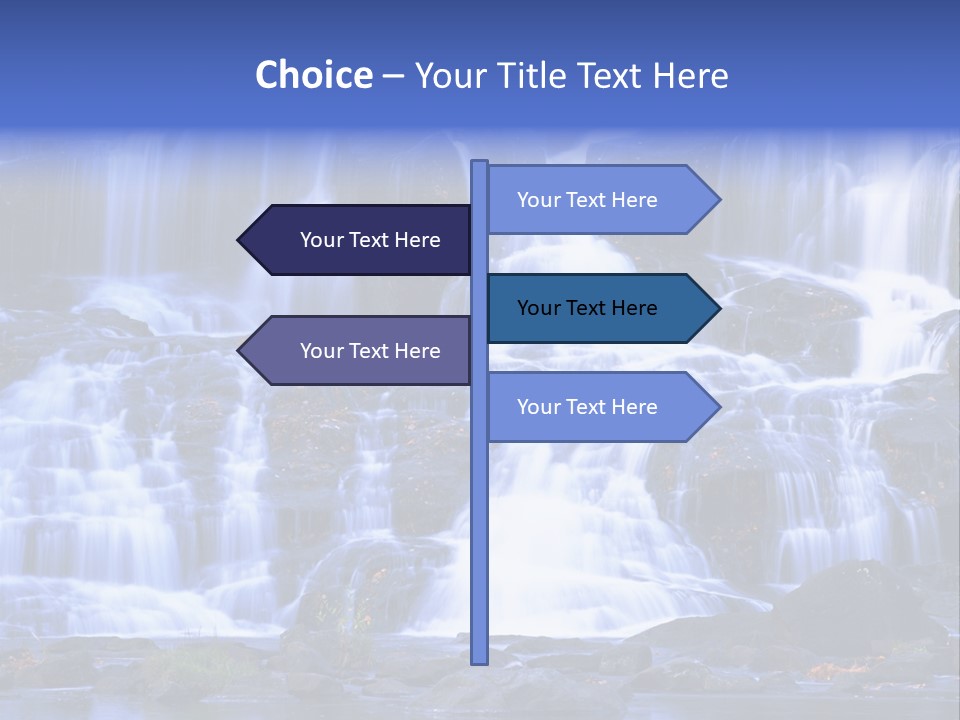 A Large Waterfall With Lots Of Water Coming Out Of It PowerPoint Template