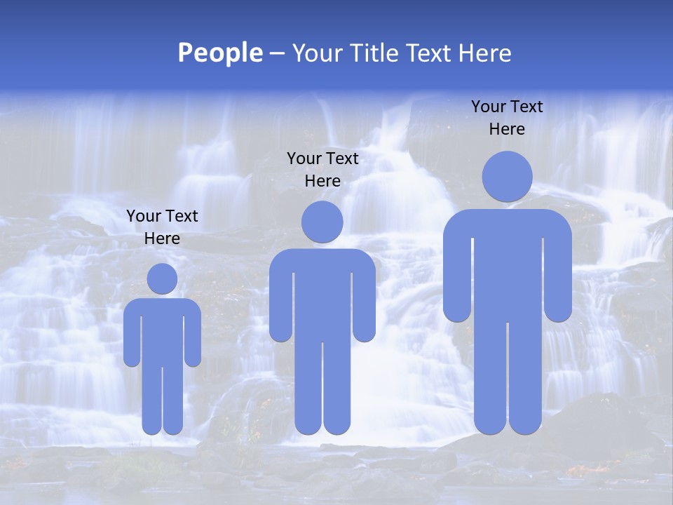 A Large Waterfall With Lots Of Water Coming Out Of It PowerPoint Template