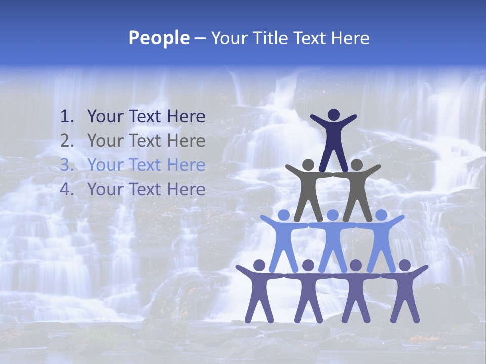 A Large Waterfall With Lots Of Water Coming Out Of It PowerPoint Template