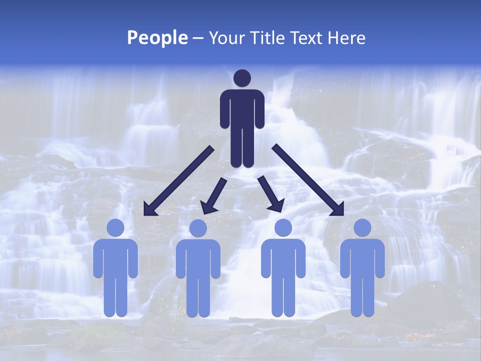 A Large Waterfall With Lots Of Water Coming Out Of It PowerPoint Template