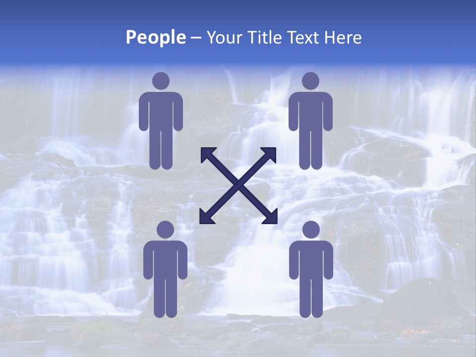 A Large Waterfall With Lots Of Water Coming Out Of It PowerPoint Template