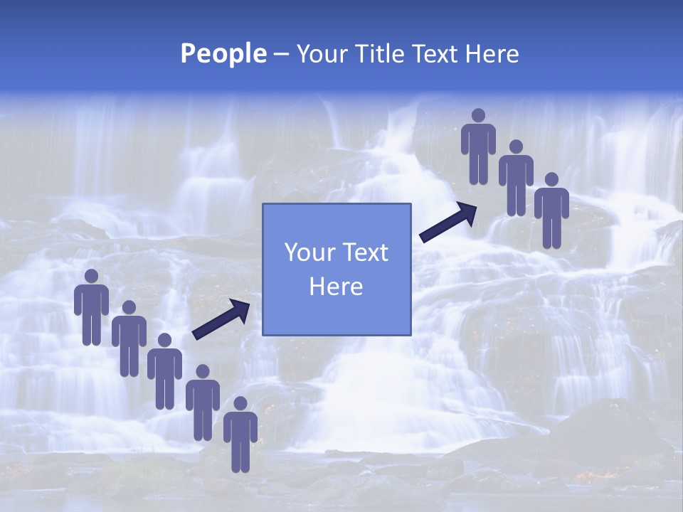 A Large Waterfall With Lots Of Water Coming Out Of It PowerPoint Template