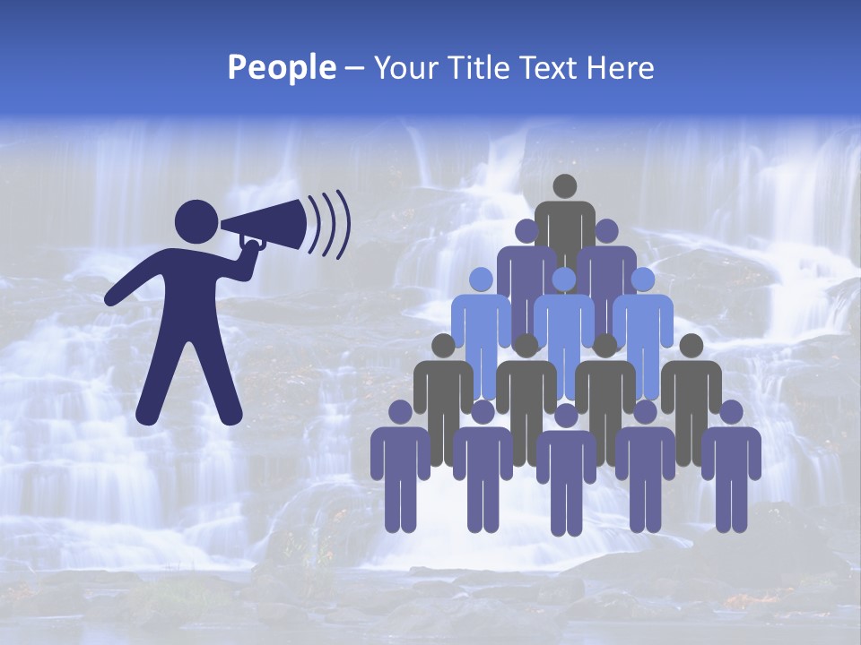 A Large Waterfall With Lots Of Water Coming Out Of It PowerPoint Template