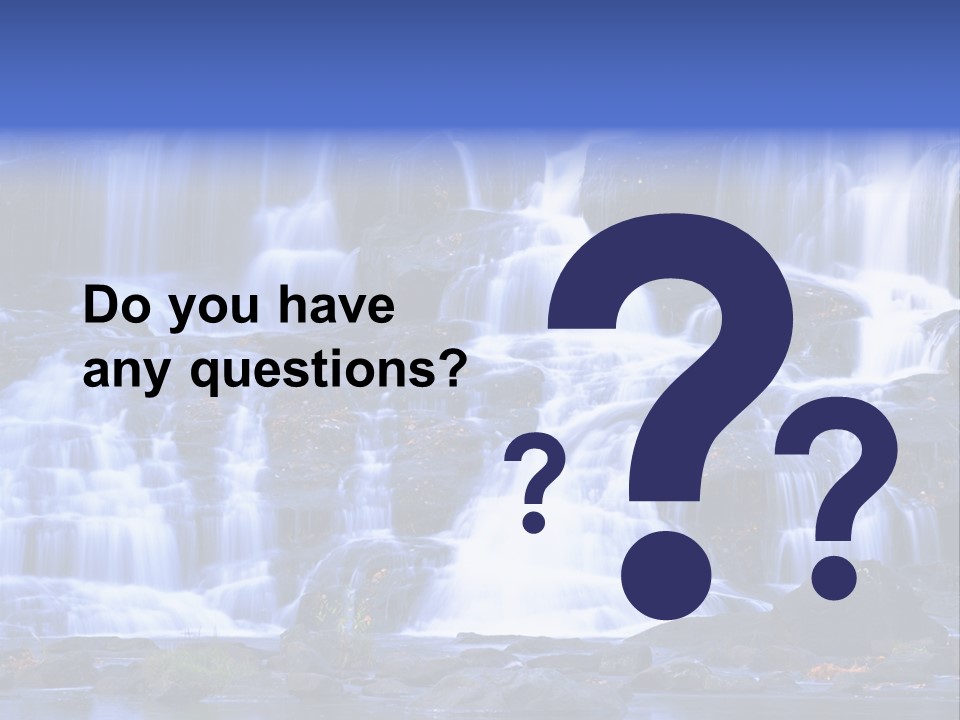 A Large Waterfall With Lots Of Water Coming Out Of It PowerPoint Template