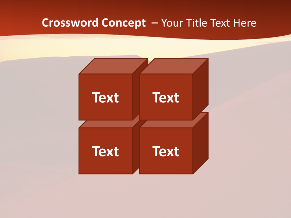 A Desert Scene With A Sunset In The Background PowerPoint Template