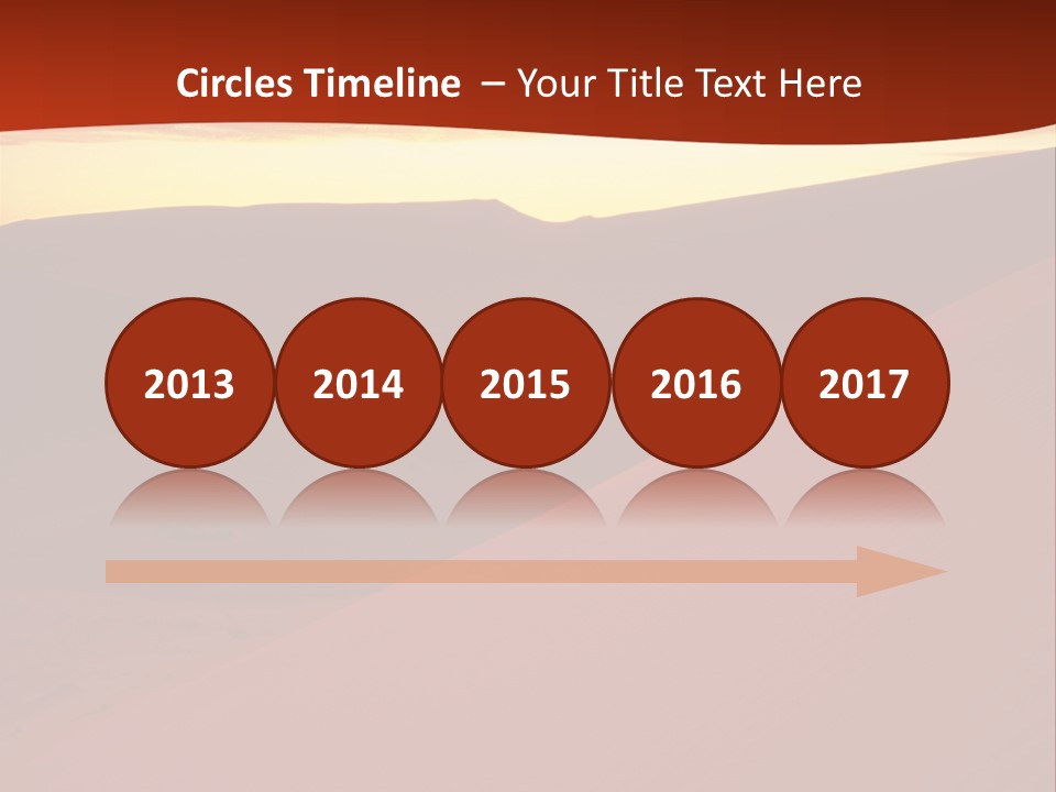 A Desert Scene With A Sunset In The Background PowerPoint Template