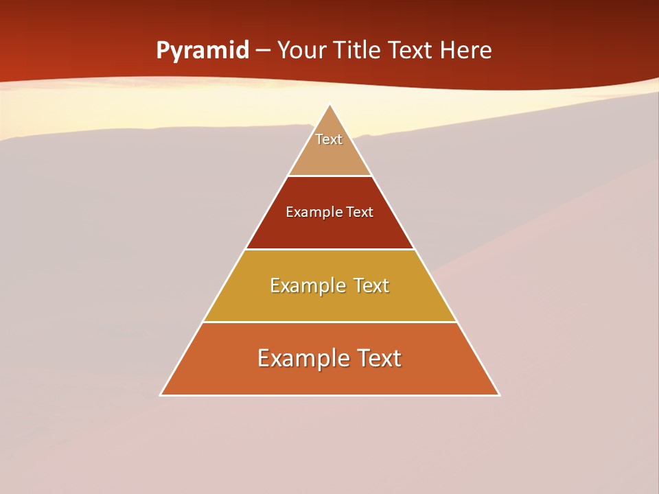 A Desert Scene With A Sunset In The Background PowerPoint Template