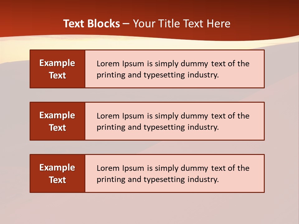 A Desert Scene With A Sunset In The Background PowerPoint Template