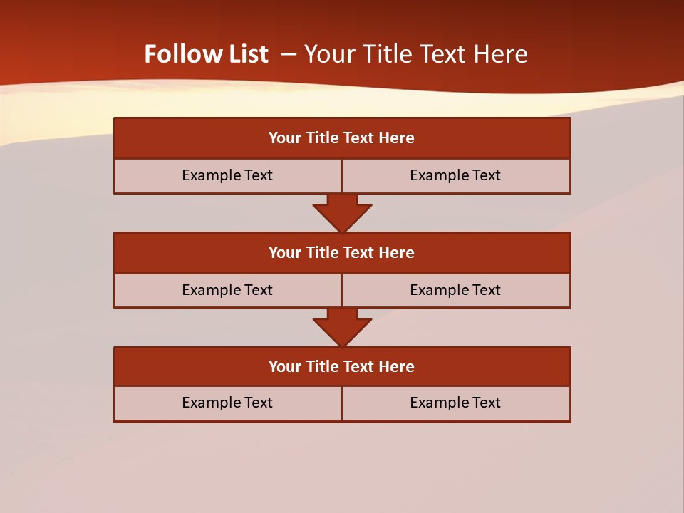 A Desert Scene With A Sunset In The Background PowerPoint Template