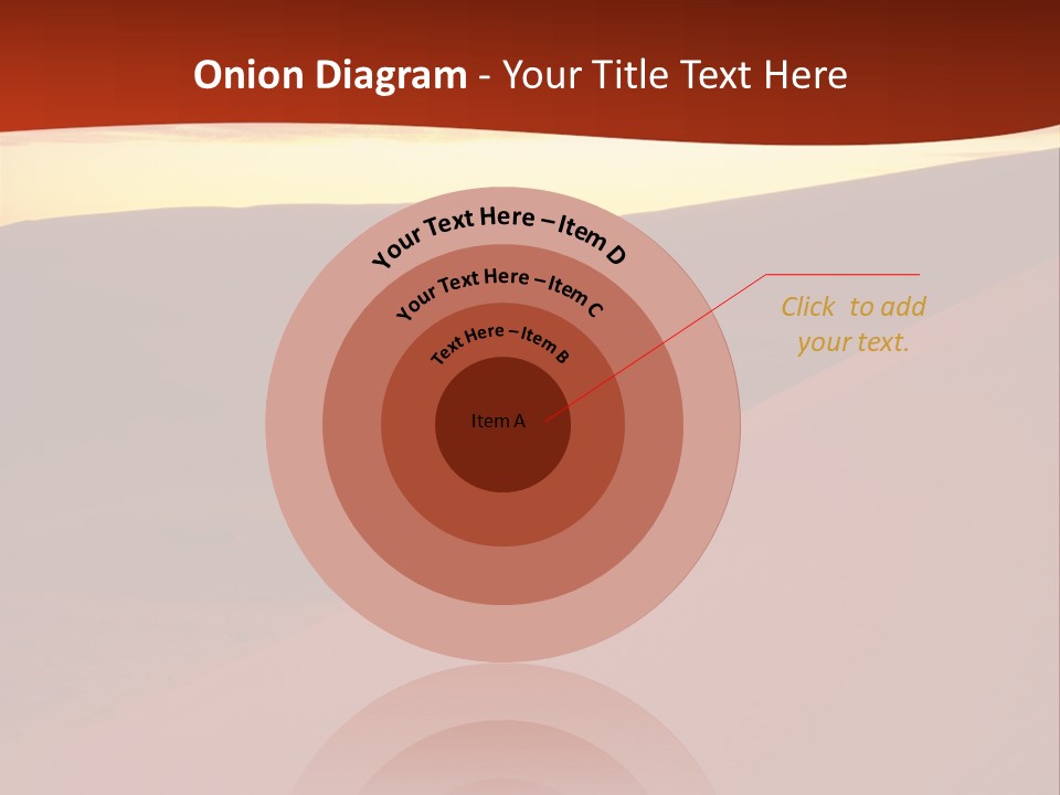 A Desert Scene With A Sunset In The Background PowerPoint Template