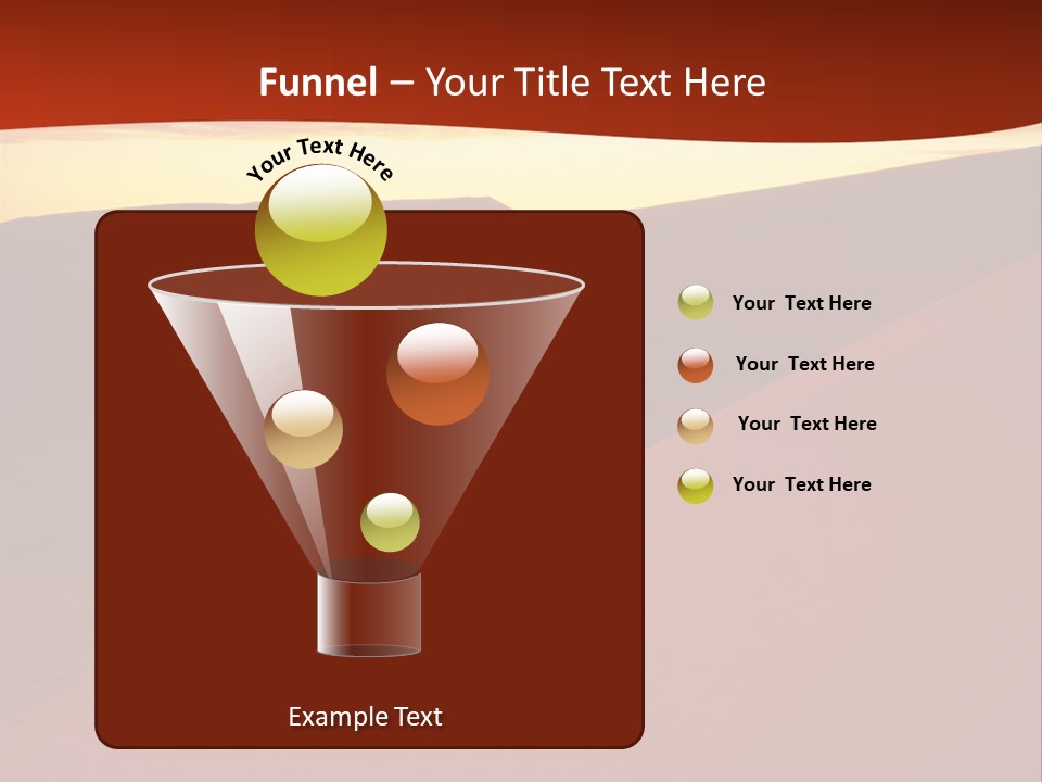 A Desert Scene With A Sunset In The Background PowerPoint Template