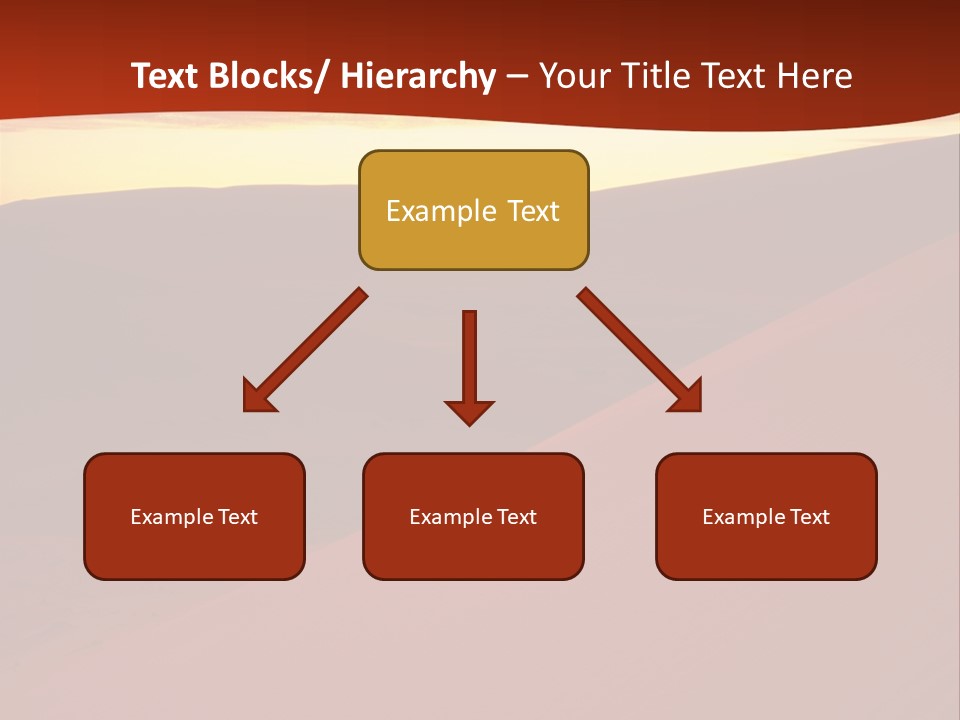 A Desert Scene With A Sunset In The Background PowerPoint Template