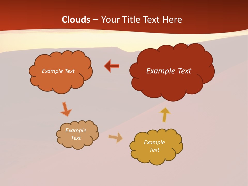 A Desert Scene With A Sunset In The Background PowerPoint Template