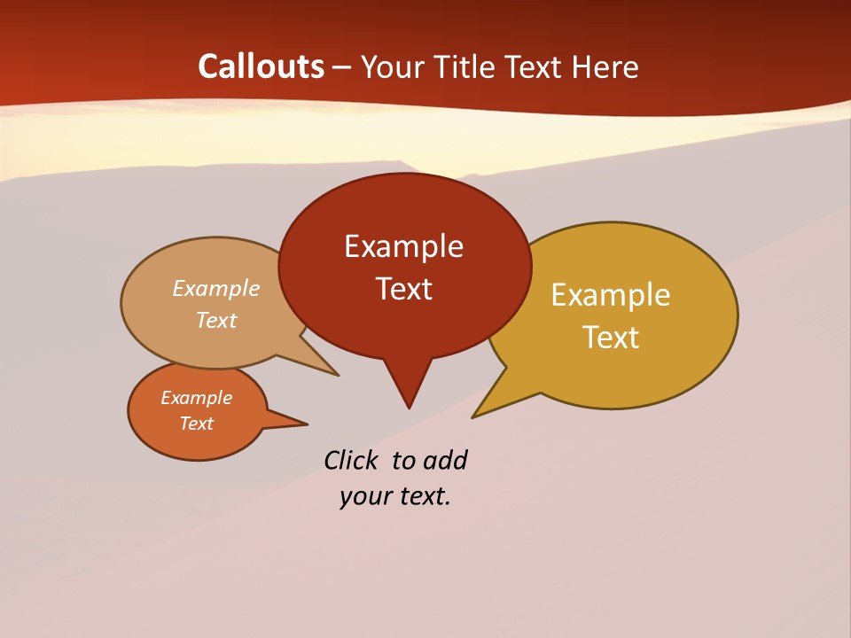 A Desert Scene With A Sunset In The Background PowerPoint Template