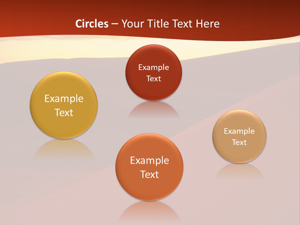A Desert Scene With A Sunset In The Background PowerPoint Template