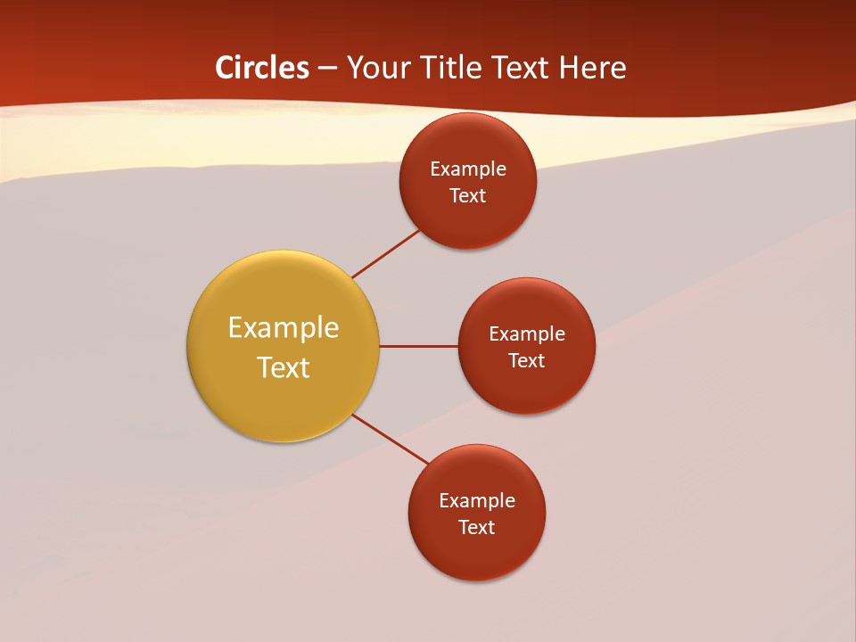 A Desert Scene With A Sunset In The Background PowerPoint Template