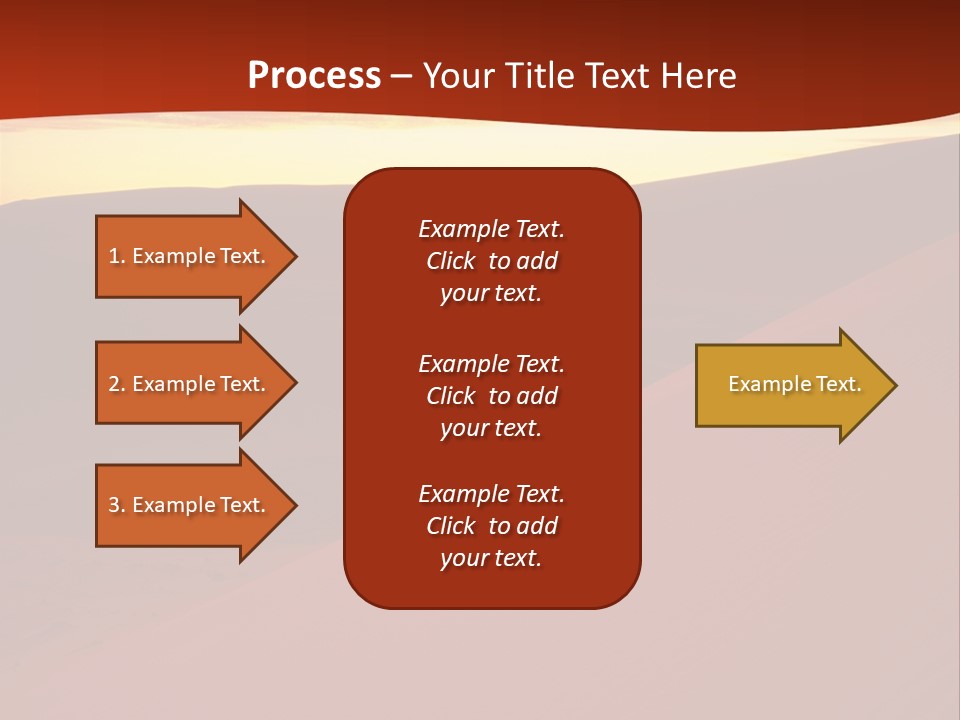 A Desert Scene With A Sunset In The Background PowerPoint Template