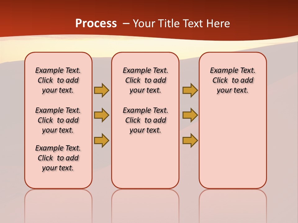 A Desert Scene With A Sunset In The Background PowerPoint Template