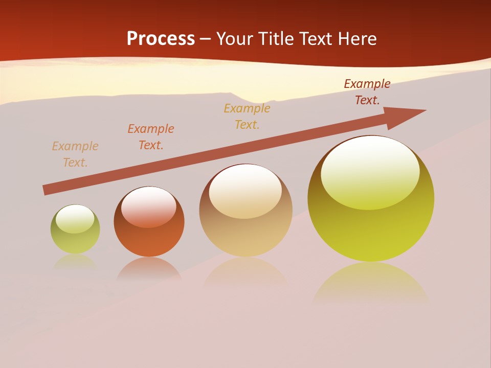 A Desert Scene With A Sunset In The Background PowerPoint Template