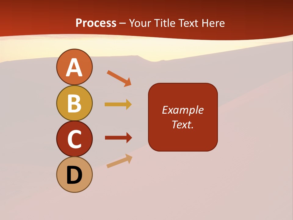A Desert Scene With A Sunset In The Background PowerPoint Template