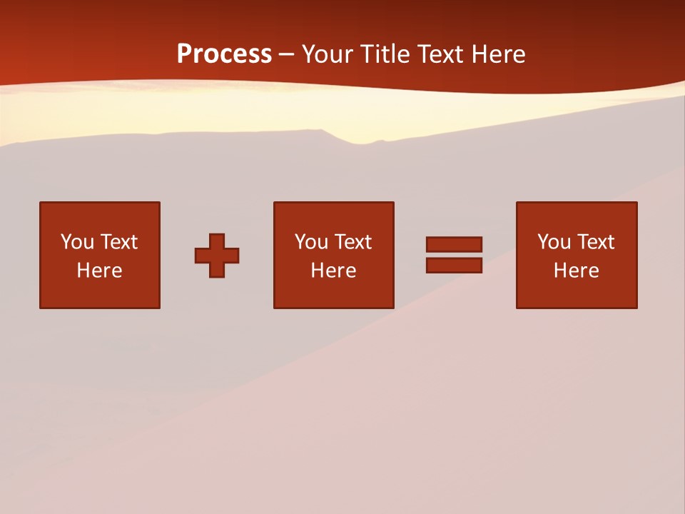 A Desert Scene With A Sunset In The Background PowerPoint Template