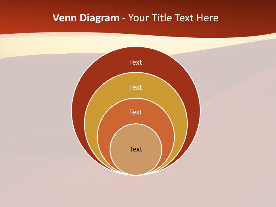 A Desert Scene With A Sunset In The Background PowerPoint Template