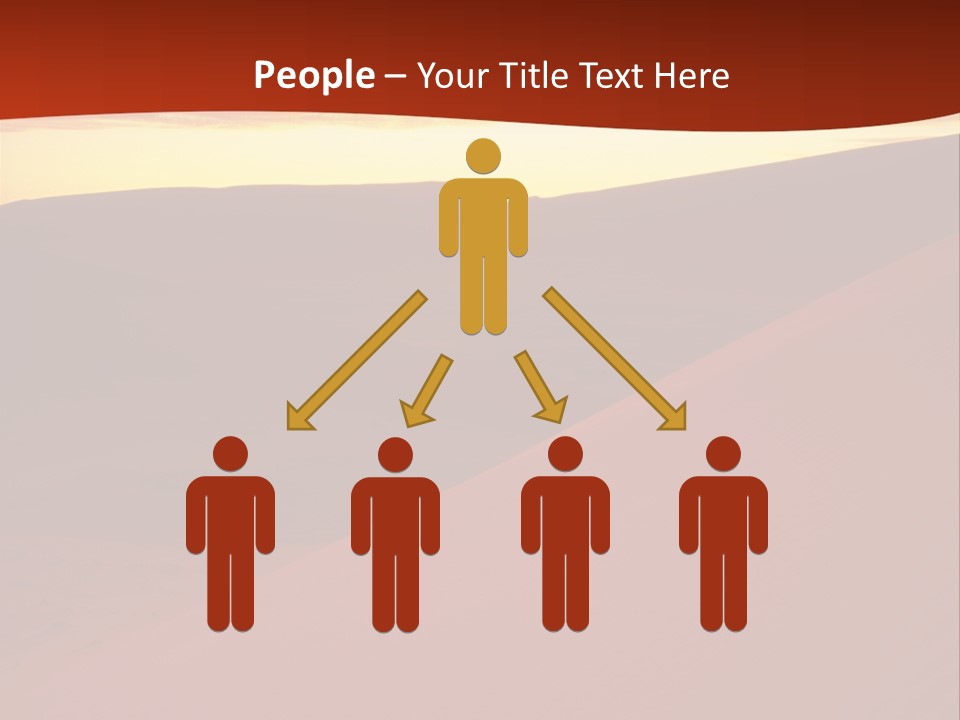 A Desert Scene With A Sunset In The Background PowerPoint Template