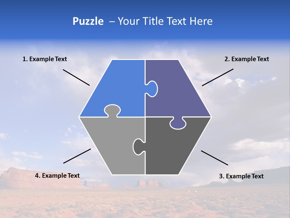 A Large Open Field With A Sky Filled With Clouds PowerPoint Template