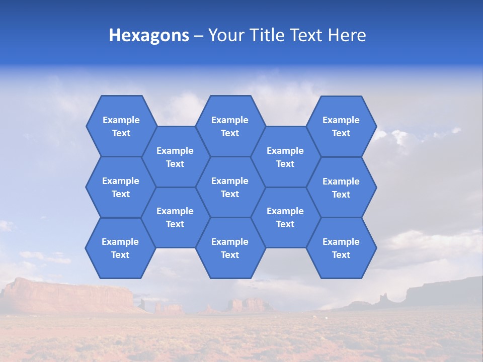 A Large Open Field With A Sky Filled With Clouds PowerPoint Template