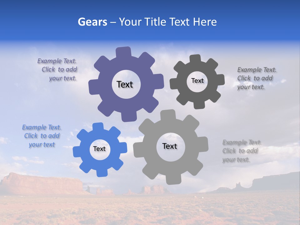 A Large Open Field With A Sky Filled With Clouds PowerPoint Template