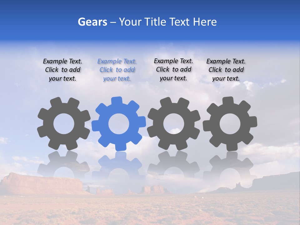 A Large Open Field With A Sky Filled With Clouds PowerPoint Template