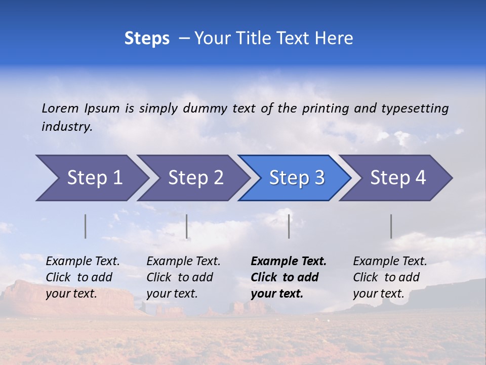 A Large Open Field With A Sky Filled With Clouds PowerPoint Template