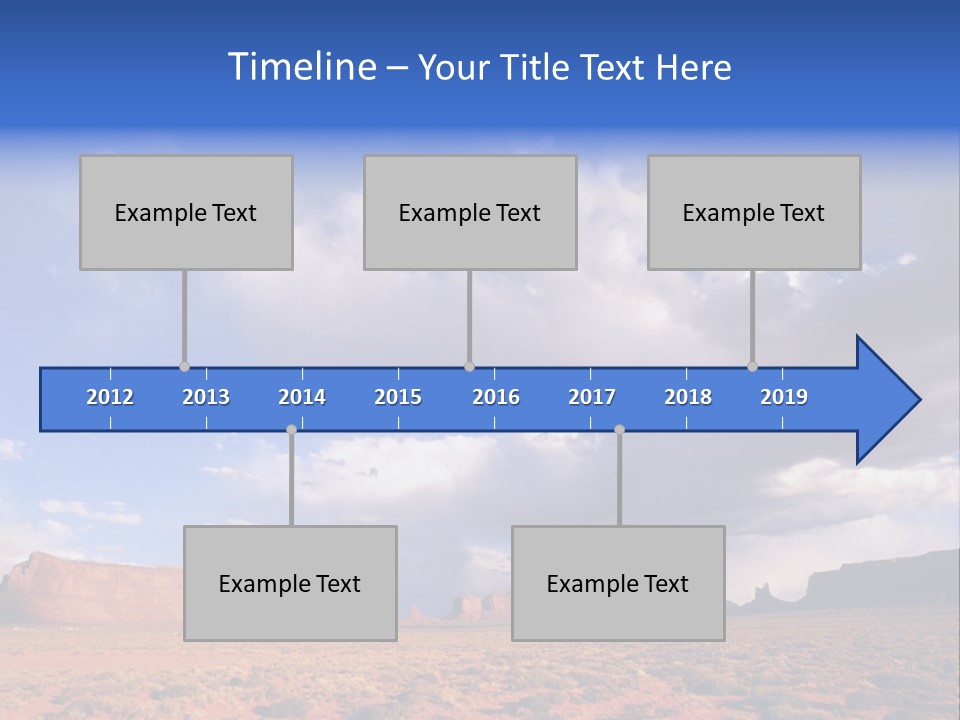 A Large Open Field With A Sky Filled With Clouds PowerPoint Template