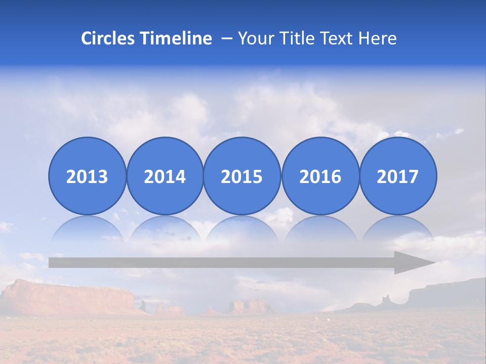 A Large Open Field With A Sky Filled With Clouds PowerPoint Template