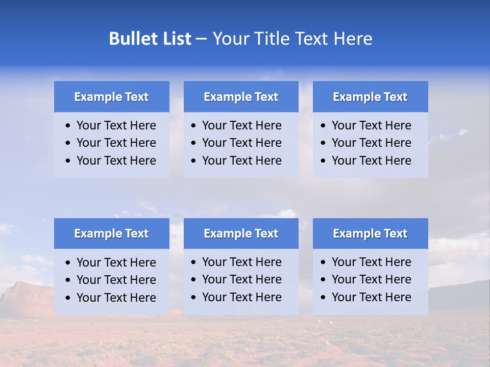 A Large Open Field With A Sky Filled With Clouds PowerPoint Template